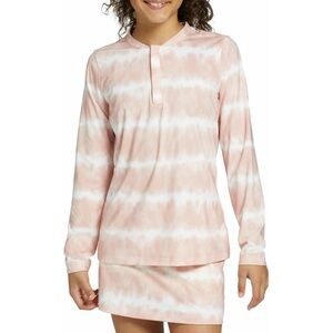 Prince | Girl’s Quarter Zip Tie-Dye Long Sleeve Tennis Top Pink/White, XS